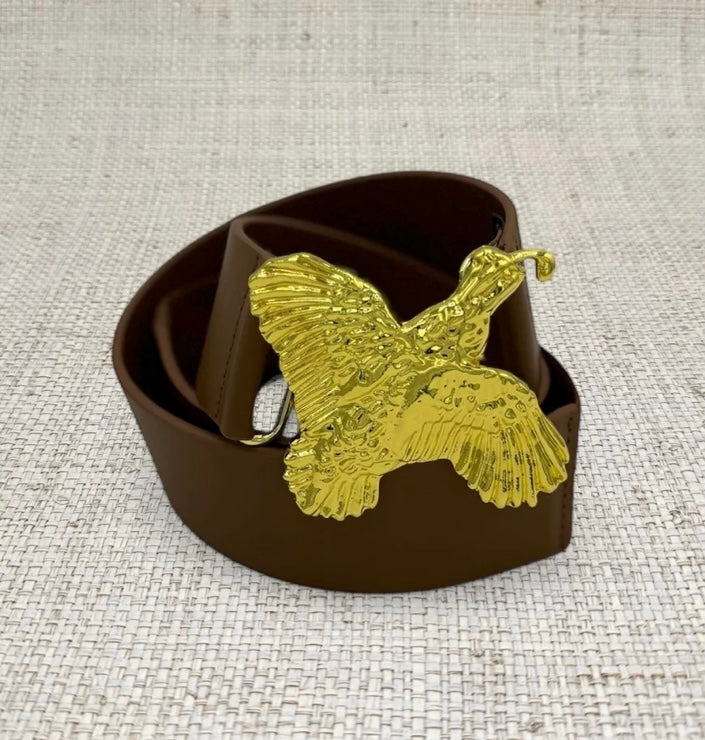 Pheasant Interchangeable Belt Buckle