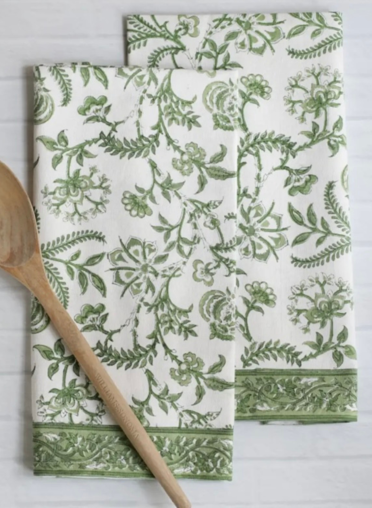 Block Print Kitchen Towel