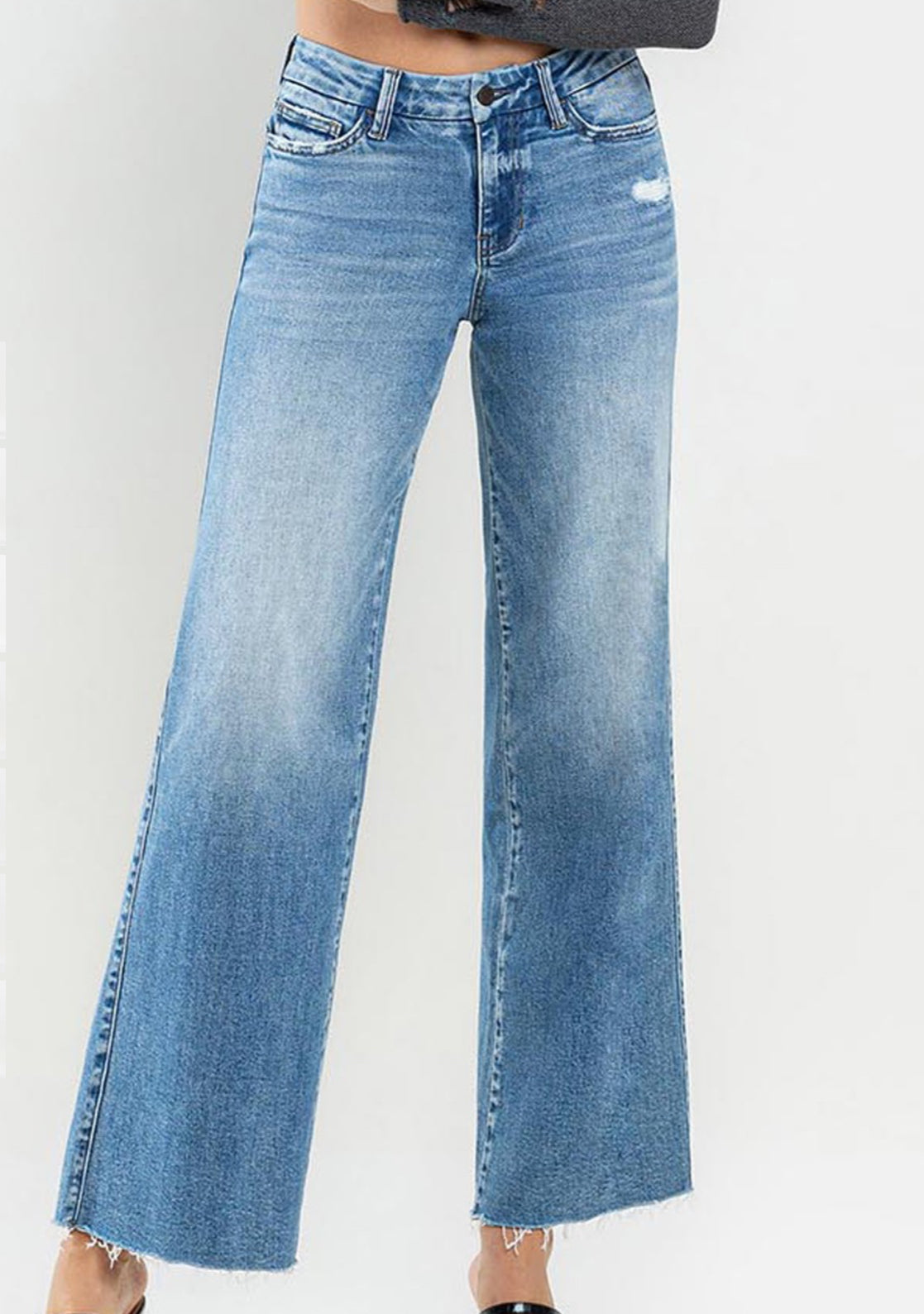 Weekender Mid-Rise Wide Leg Jeans