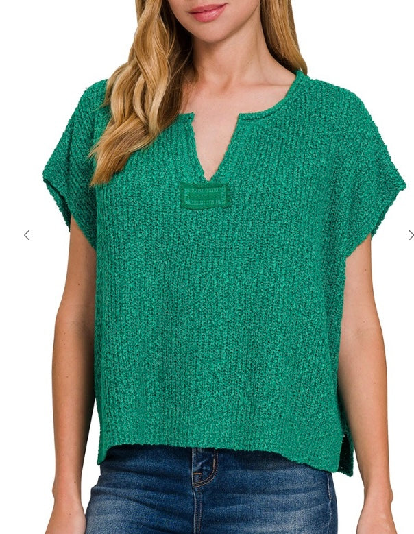 Callie Dolman Sweater in Green