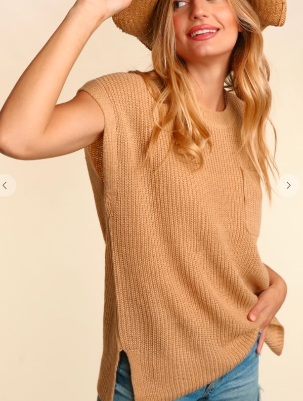 Anna Dolman Sweater in Taupe