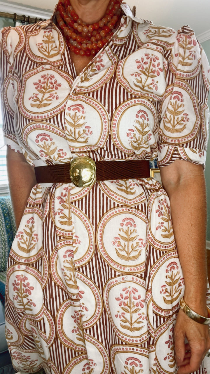 Brown Stretch Belt |  Belts - Miss Madigan | Women&