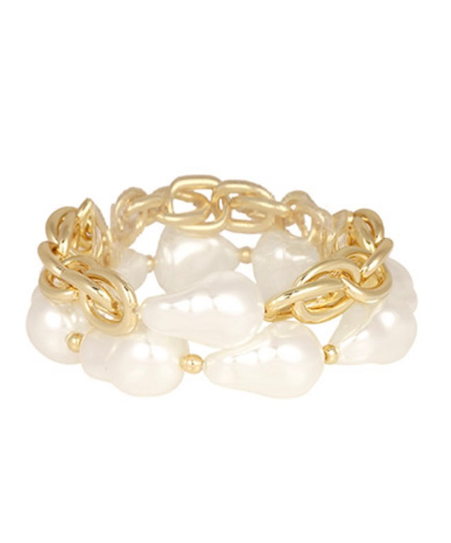 Pearl & Chain Bracelets